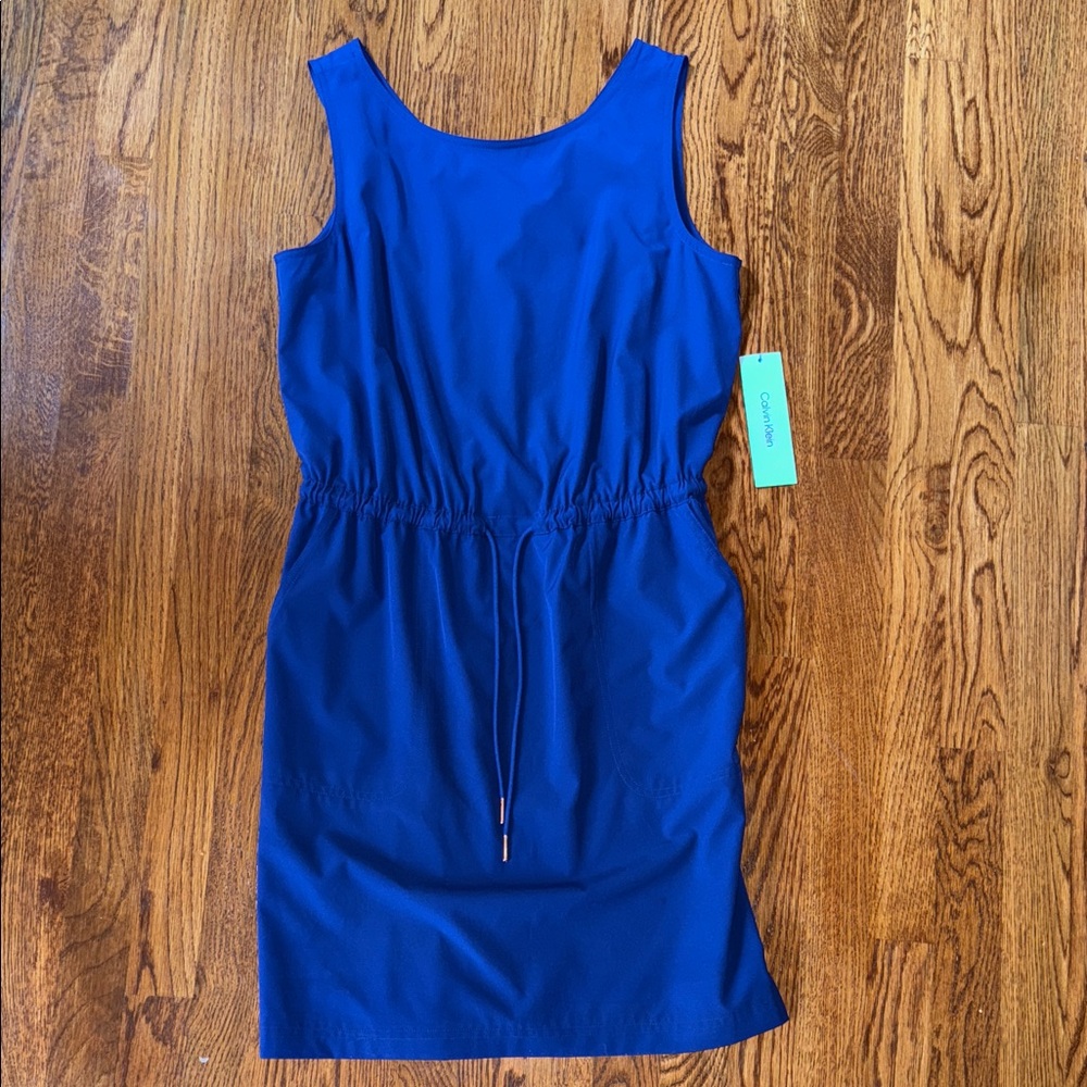 Calvin Klein Blue Sleeveless Dress